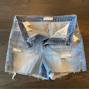 Cello Womens Cut Off Shorts Blue Denim High Rise NWT
